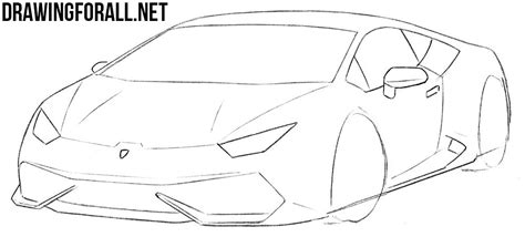 How To Draw A Lamborghini Car Drawing Easy Drawing For Kids Airplane