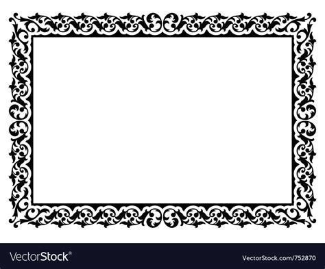 Simple Ornamental Decorative Frame Royalty Free Vector Image