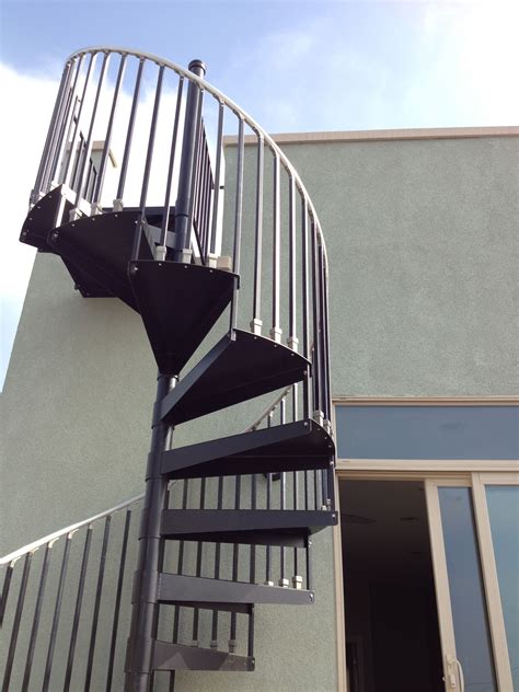 Spiral Staircase Roof Deck Exterior Stairs Stairs Architecture