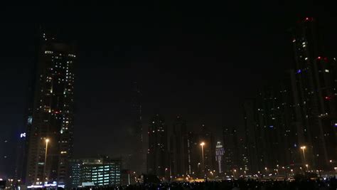 Fireworks In The Night Sky Over Dubai Uae Image Free Stock Photo