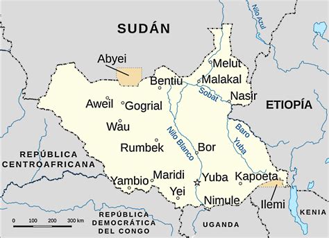mapa de sudán del sur datos interesantes e información sobre el país