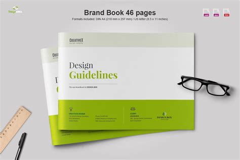 landscape brand book brochure templates creative market