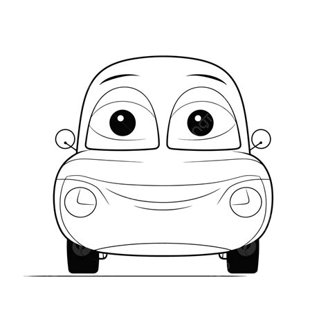 Disney Cars Coloring Page With A Car And His Eyes Outline Sketch 12288 The Best Porn Website