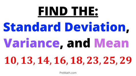 Finding the mode of a set of data can help you understand the data better. How to Find the Standard Deviation, Variance, & Mean of a ...