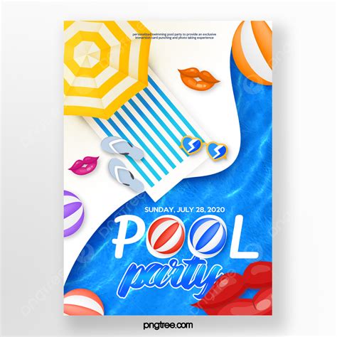 Summer Pool Party Posters Template Download On Pngtree