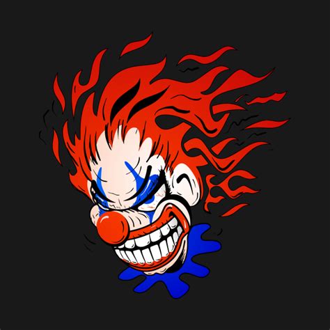 psycho crazy clown cartoon clown t shirt teepublic
