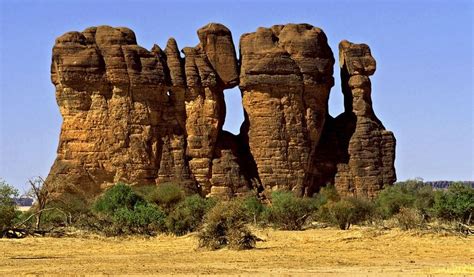 Towering Rocks Of Ennedi Desert In Chad Africa