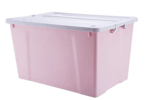 Bedroom Plastic Collection Organizer Wheels Pink Storage Box 52l Buy