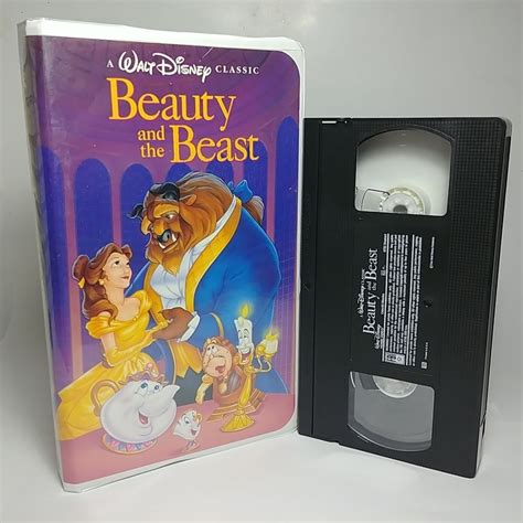Rare Walt Disneys Beauty And The Beast Vhs 1992 Black Diamond Classic