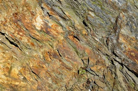 Background Of A Layered Metamorphic Rock Stock Photo Image Of