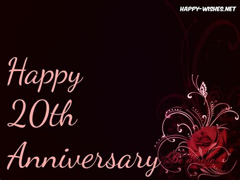 Happy 20th Anniversary Wishes Quotes And Messages