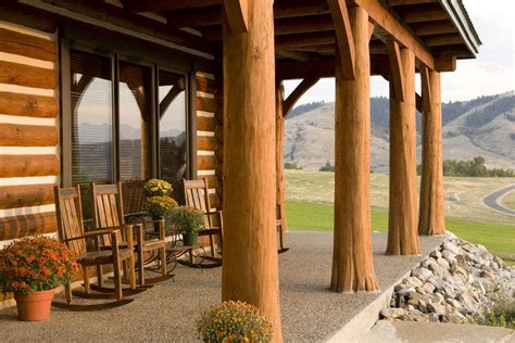 Floor plans, elevations, standard foundation plans, roof framing, 2nd floor framing, building section, and standard detail sheet. Log Cabin Floor Plans Wrap Around Porch - House Design Ideas