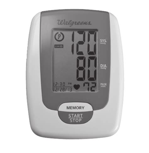 Well At Walgreens Automatic Arm Blood Pressure Monitor Manual Wgnbpa 730