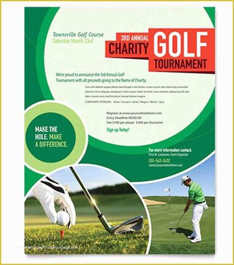 Golf Tournament Flyer Template Download Free Of Golf Tournament Flyer Templates Free