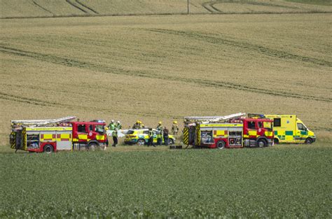 Air Ambulance Medics Treat One Casualty After Plane Crashes Into Field