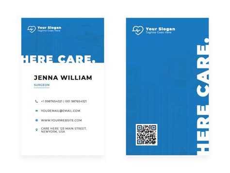 doctor business card  psd