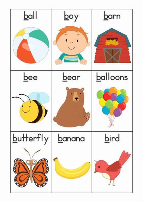 Hello friends, in this video we have presented around 30 words starting with letter b.if you find this video useful then please like and . FREE Phonics Letter of the Week B. Vocabulary or word wall cards ...