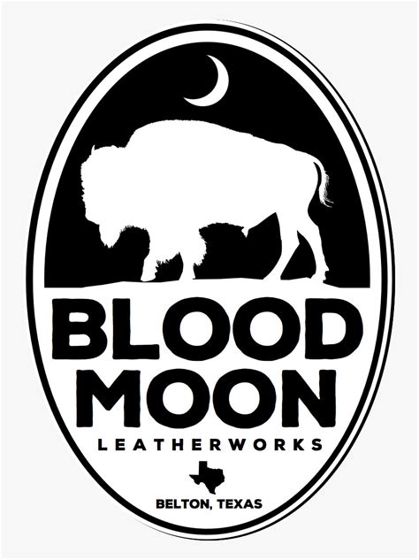 Blood Moon Leatherworks Label Hd Png Download Kindpng
