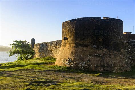 exterior of fortaleza san felipe against clear sky during sunset puerto plata dominican