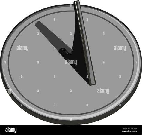 Clock Sundial Cartoon Vector Illustration Stock Vector Image And Art Alamy