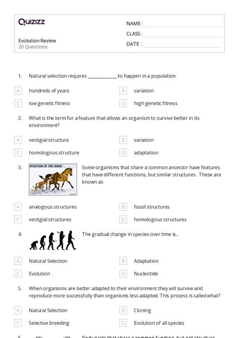50 Genetic Variation Worksheets On Quizizz Free And Printable