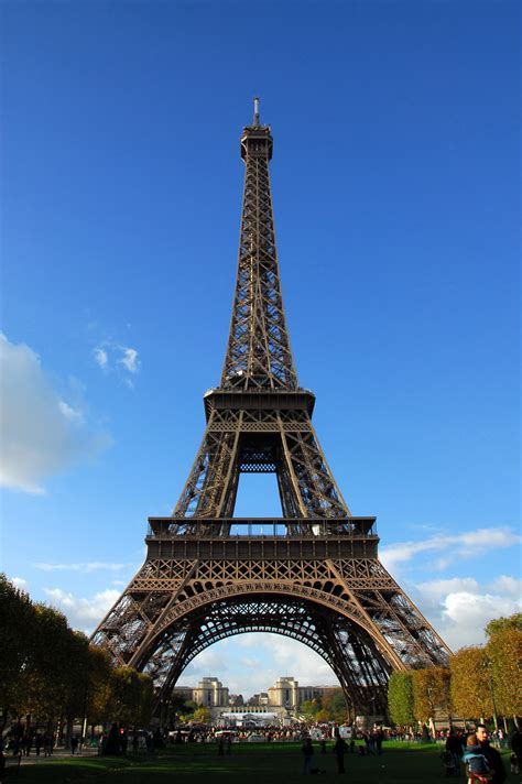 Fileeiffel Tower From Champ De Mars Wikimedia Commons
