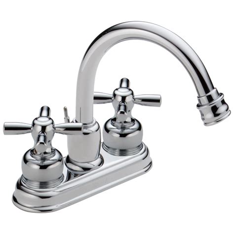 Centerset Bath Faucet In Pearl Nickel And Chrome 2567 Nclhp Delta Faucet
