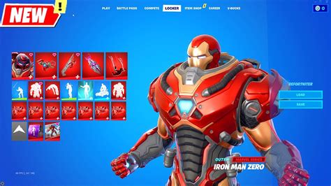 New Leaked Iron Man Zero Skin And Emote Fortnite シ Youtube