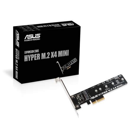The cover features 4x 110 mm thermal pads which align with the m.2 mounts on the pcb, thus allowing the aluminium cover to serve as a veritable heatsink and improve. Asus Hyper M.2 X4 Mini PCIe Expansion Card - Wootware