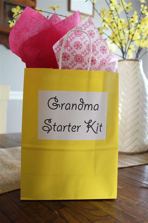 Grandma birthday gifts from baby. Grandma Starter Kits | Baby gift basket, Baby shower gifts ...