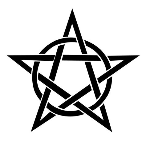 A Strikingly Simple Pentagram Sticker Unmistakable Wiccan And Pagan