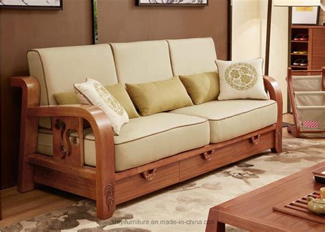 Quiero comprar barato más información. China Comfortable Living Room Home Furniture Solid Wooden ...