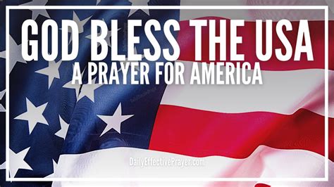 Prayer For America God Bless The Usa United States Prayer Youtube