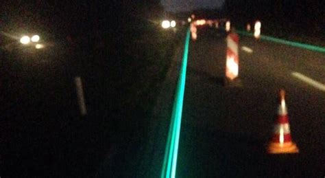 Netherlands Highway Take Glow In The Dark Paint For A Test Drive