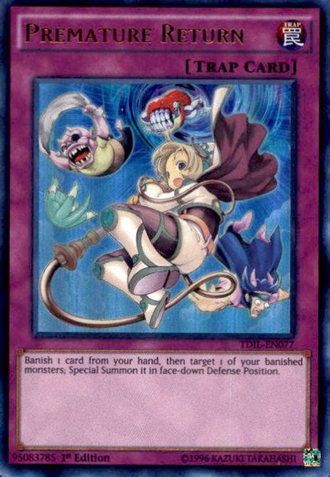 Yugioh The Dark Illusion Single Card Ultra Rare Premature Return Tdil