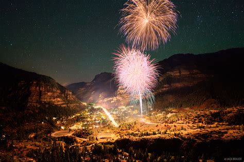 Ouray Oktoberfest Fireworks 2 Ouray Colorado Mountain Photography