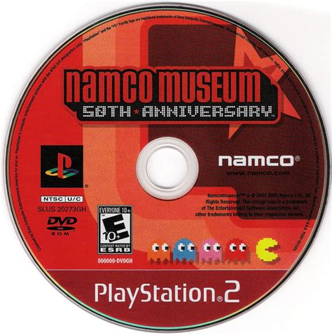 Namco Museum 50th Anniversary 2005 Playstation 2 Box Cover Art