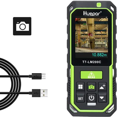 Huepar Laser Distance Meter With Camera 2x4x Zoom 656ft High Accuracy