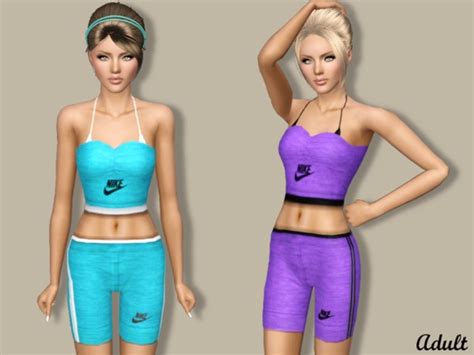 The Sims Resource Sporty Chick Outfit Ya