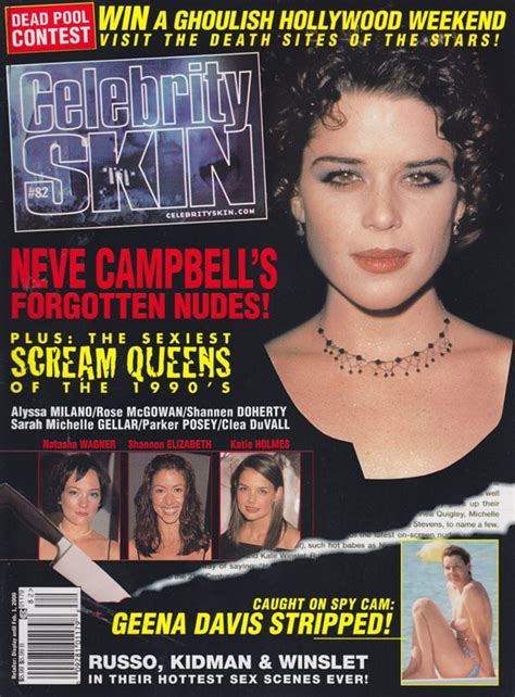 Celebrity Skin 82 December 1999 Covergirl Neve Campbell Nu