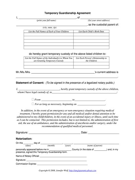 Temporary Guardianship Form Texas Complete With Ease Airslate Signnow
