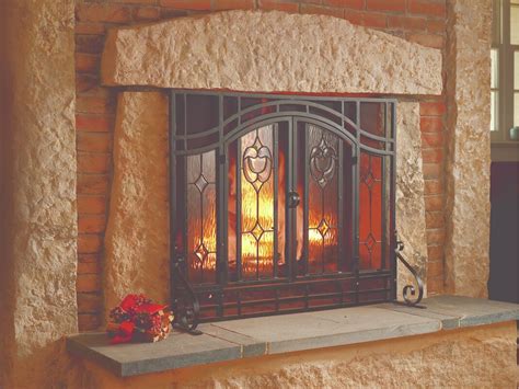 Plow And Hearth Single Panel Glass Fireplace Screen And Reviews Wayfair