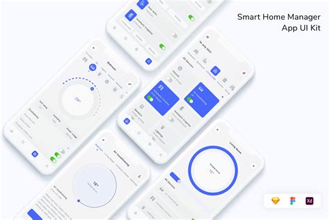 Smart Home Manager App Ui Kit Graphic By Betush · Creative Fabrica