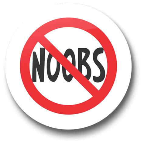 No Noobs Allowed Badge Just Stickers Just Stickers