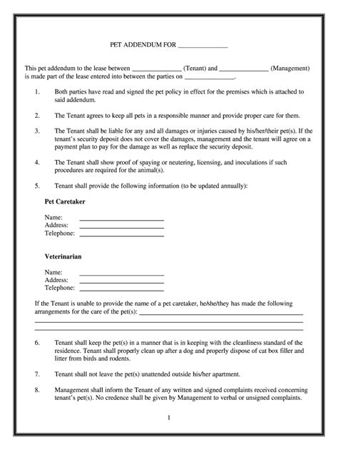 2020 rental/lease agreement in depth webinar the 2020 rental/lease agreements have been updated to comply with ab 1482, which imposes rent. Addendum Apartment Lease - Fill Out and Sign Printable PDF ...
