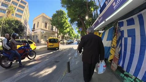 Athinas Street Athens Center Walking Youtube
