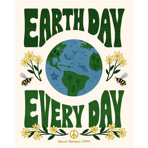 Earth Day Every Day 11x14 Print Etsy Earth Day Posters Picture