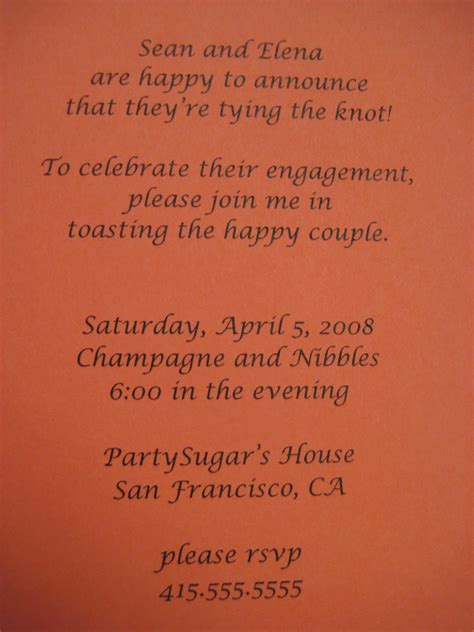 Come Party With Me Engagement Party — Invites Popsugar Food