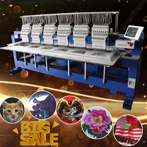 HO1506 industrial embroidery machine 15 colors 6 head embroidery ...