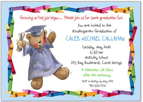 Maybe you would like to learn more about one of these? Kindergarten Preschool Graduation Invitations | Graduation